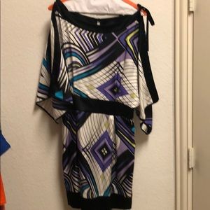 Trendy satin Bebe dress